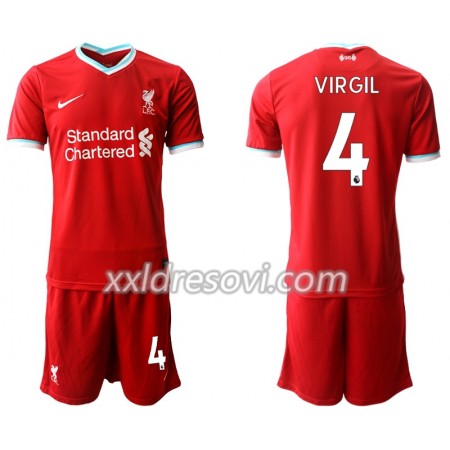 Liverpool Virgil van Dijk 4 Domaći Dječji Komplet Dresovi za Nogomet 2020-2021 (+ kratke hlače)